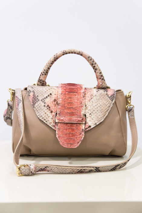 PYHTON&LEATHER BAG