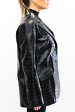 LEATHER STAMP CROCO JACKET