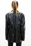 LEATHER STAMP CROCO JACKET